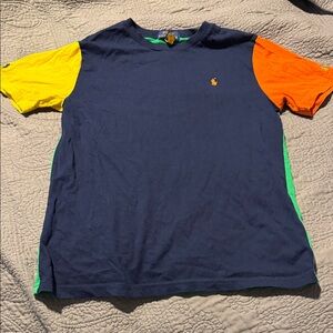 Polo by Ralph Lauren Men's Colorblock Tee - Navy, Yellow, Orange, Green
